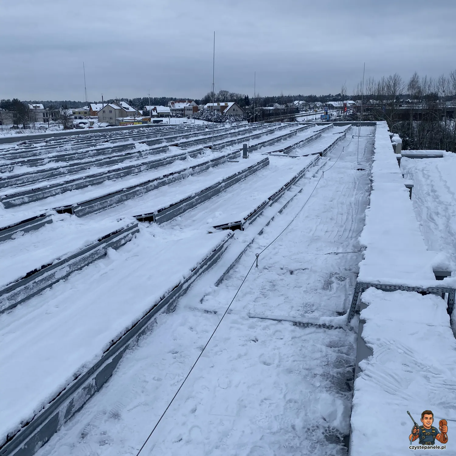 Realizacja Odśnieżanie dachu – Gdańsk
